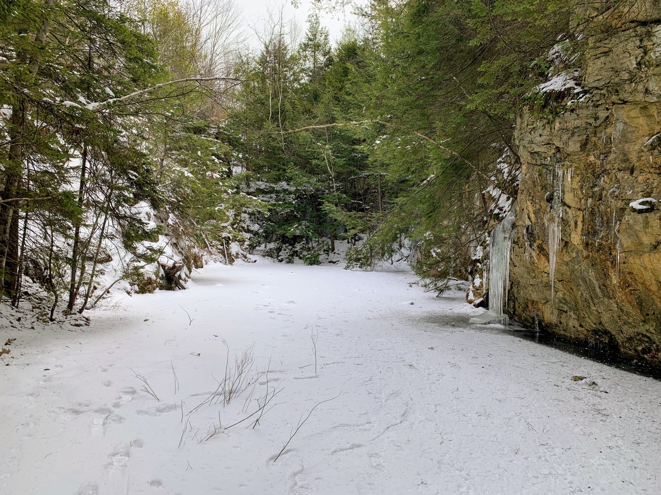 Creaking quarry ice