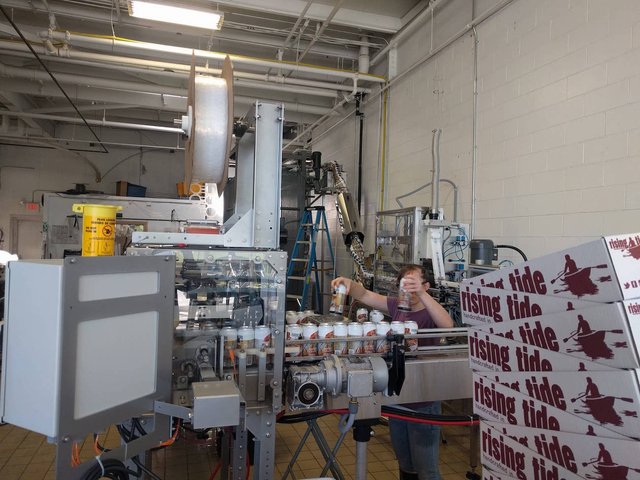 Rising Tide Brewery, Canning Rising Tide Brewery, Canning